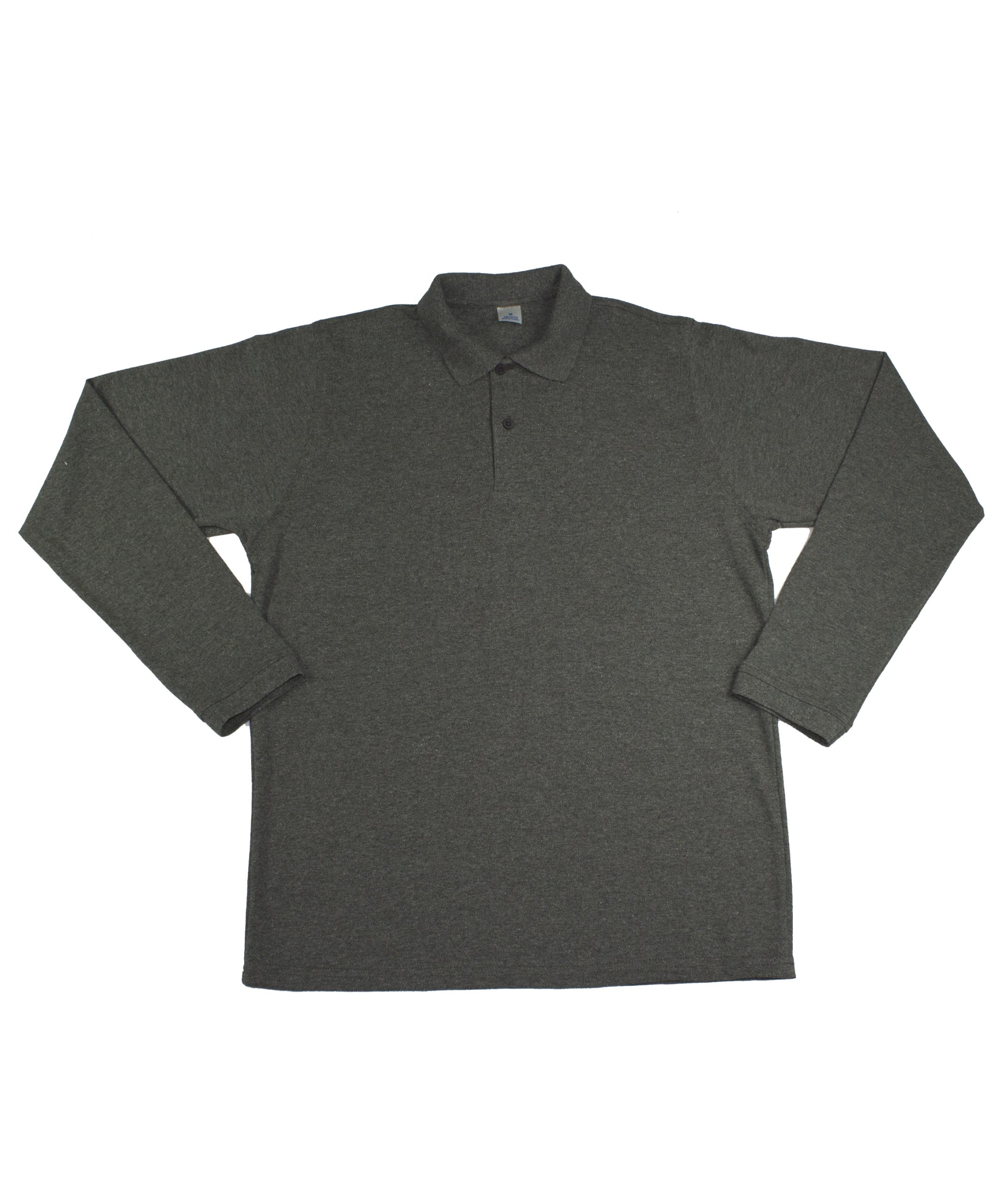 Polo-manga-larga-Gris-jaspe-oscuro