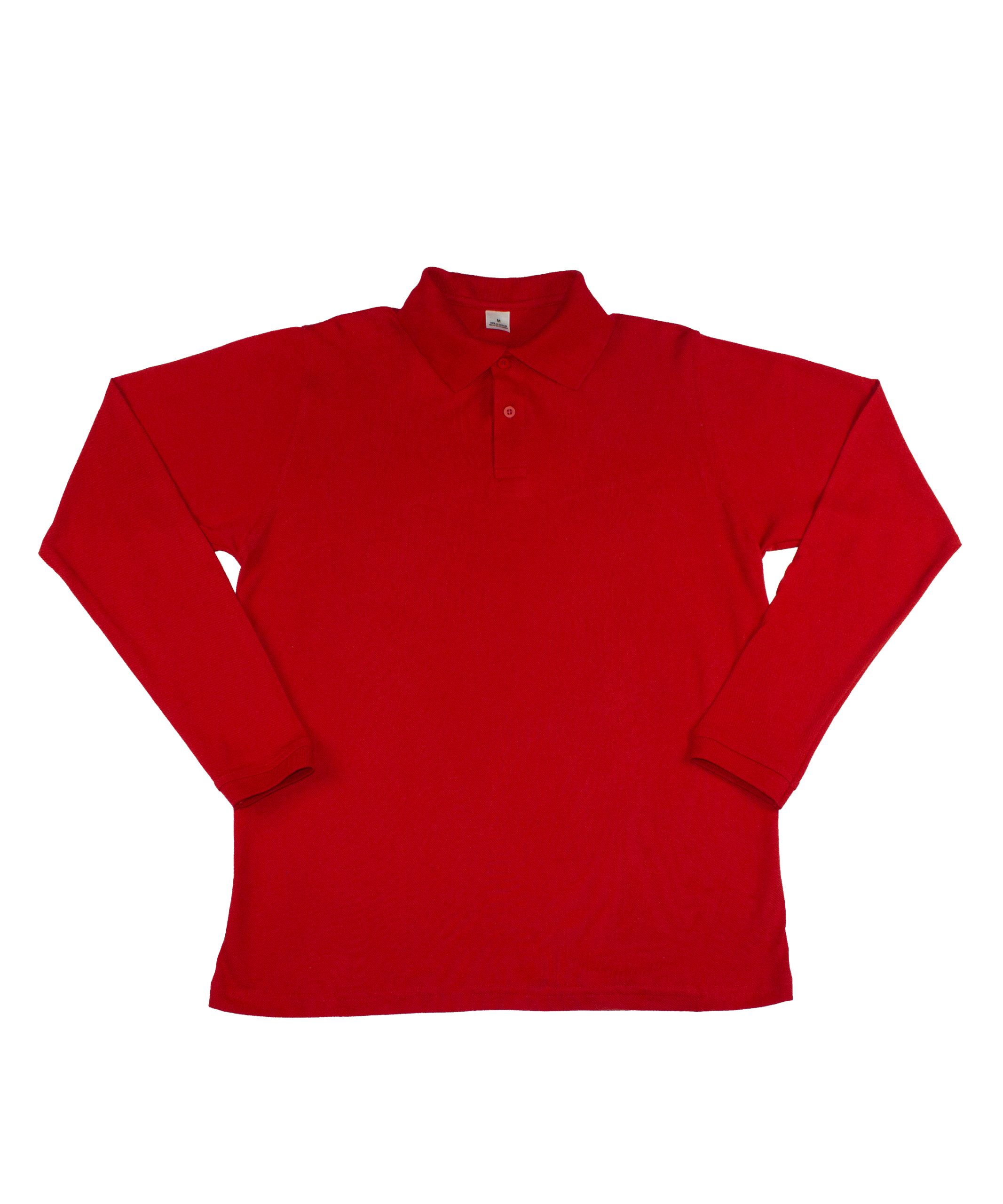 Polo-manga-larga-roja